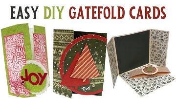 Easy DIY Gatefold Card Tutorials For Cards And Invitations