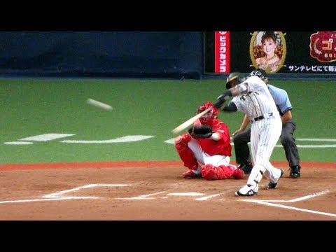 R1.08.09　8回裏　2死2塁　マルテ：ﾀｲﾑﾘｰ(右２)　阪神×広島　京セラドーム