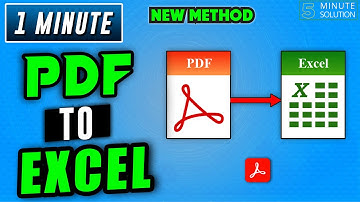 How to convert pdf to excel 2024 | Adobe acrobat Tutorial