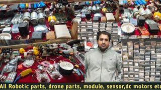 All Robotic parts, sensor, module,dc motors, all drone parts, Arduino, programing board etc.