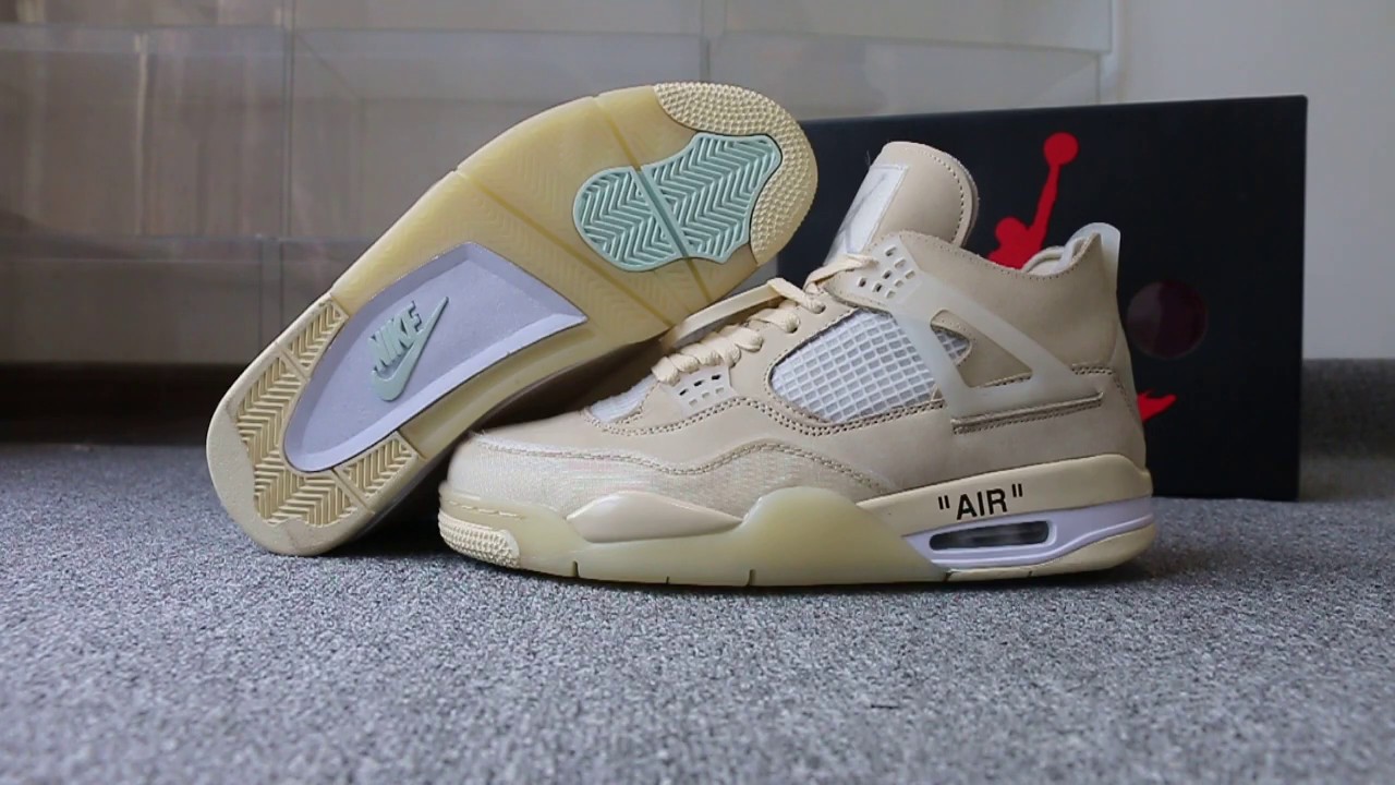 ð¥FIRST LOOKð¥ OFF-WHITE X AIR JORDAN 4 - YouTube