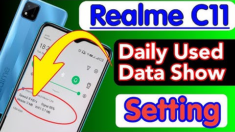 realme C11 Mein daily use data Show kaise karen | How to show daily used data in Realme C11 mobile