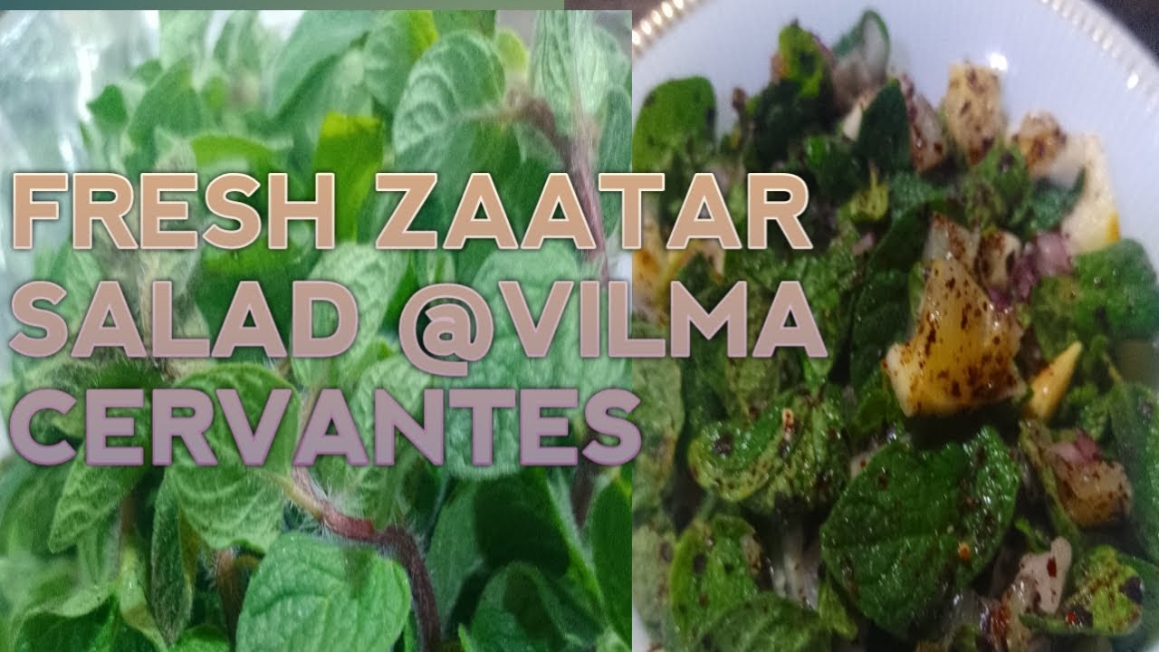 fresh zaatar salad VilmaCervantes YouTube