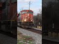 CN Grainer Train Moving from Siding and Picking Up Speed in Hammond LA #train #trainvideo #railway