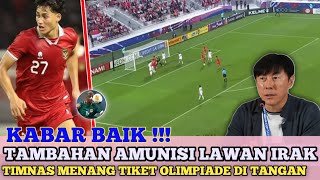 🔴 BERITA TIMNAS HARI INI || LAWAN IRAK TIMNAS DAPAT TAMBAHAN 1 PEMAIN - PREDIKSI INDONESIA VS IRAK