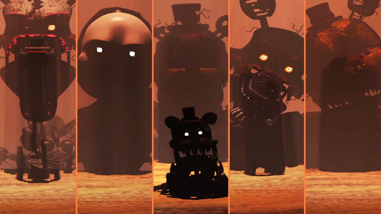 FNaF 4 Minigame Styled FNaF 1 Animatronics by Pipsqueak737 on DeviantArt