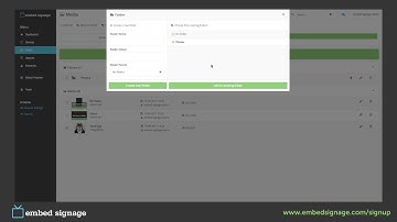 Media Tutorial for Embed Signage - Digital Signage Software