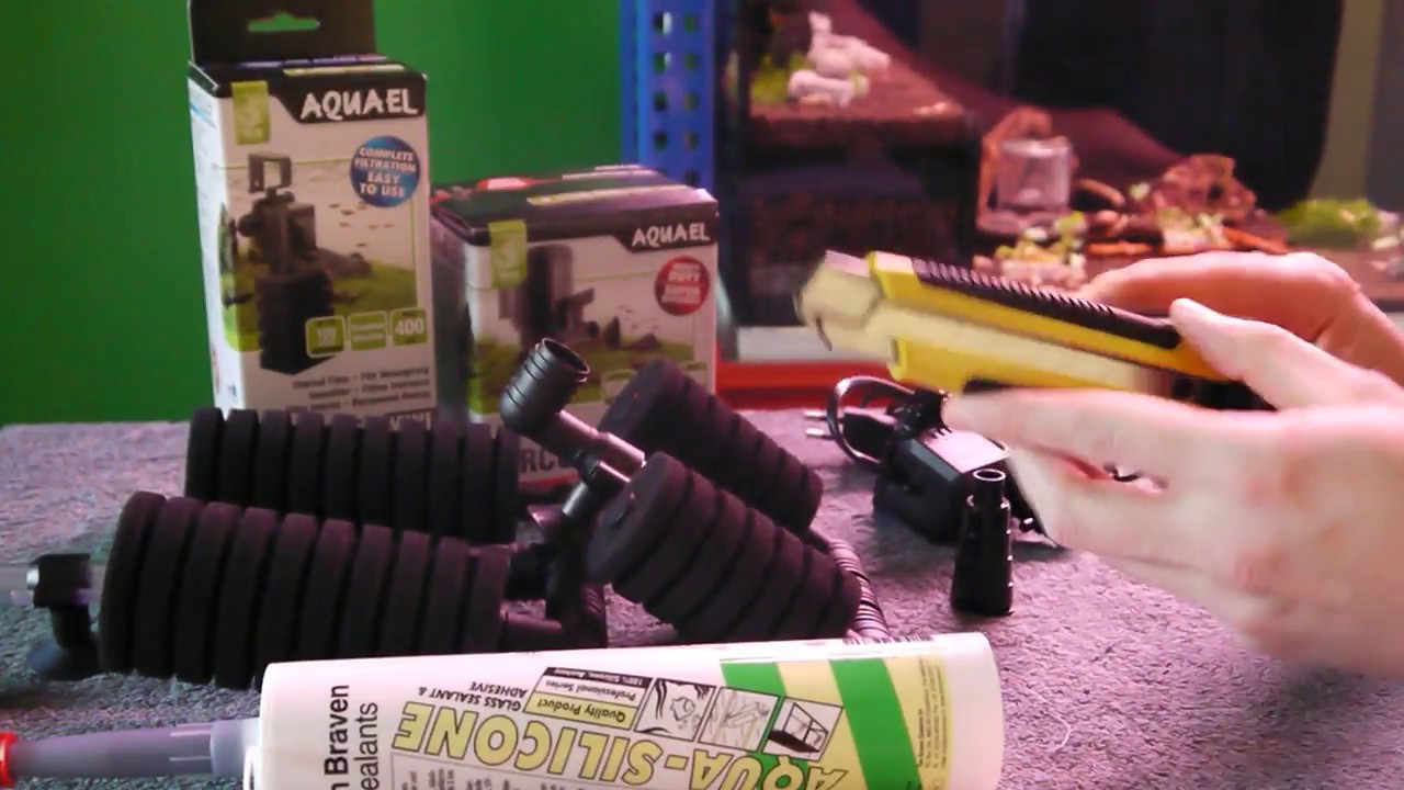 How to install a powerhead to a sponge filter. YouTube
