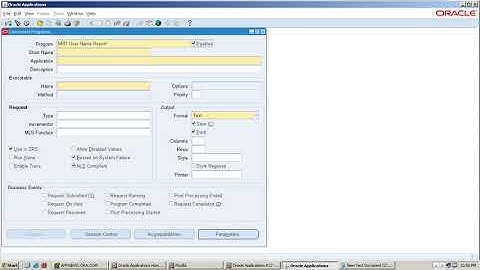 Oracle Applications Training - Concurrent Program - IV