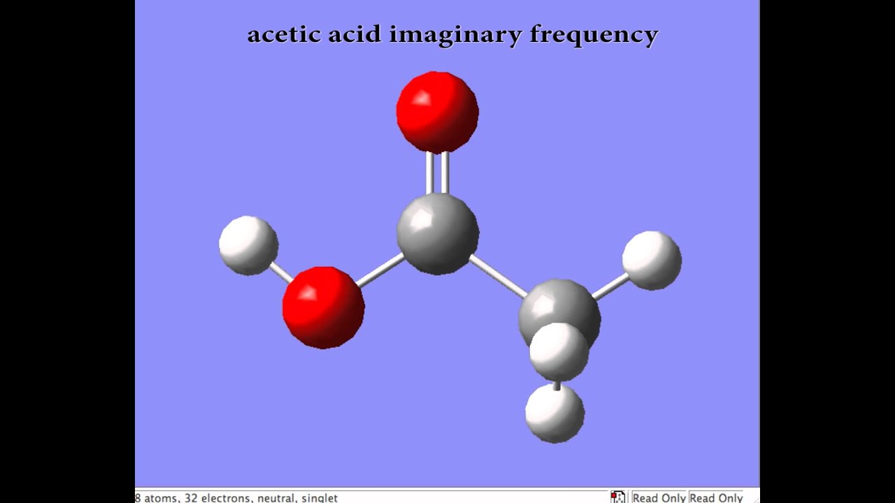 acetic acid imaginary frequency YouTube
