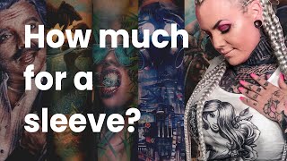 ❓Most asked tattoo question: HOW MUCH FOR A #SLEEVE?⚡️Tattoo Artist Electric Linda⚡️#Tattoo #Q&A