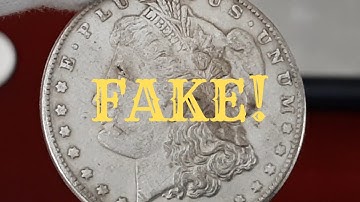 How I identified this fake Morgan silver dollar