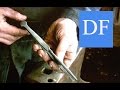 Blacksmithing project  forging heavy duty  tweezers