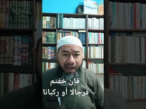 فإن خفتم فرجالا أو ركبانا