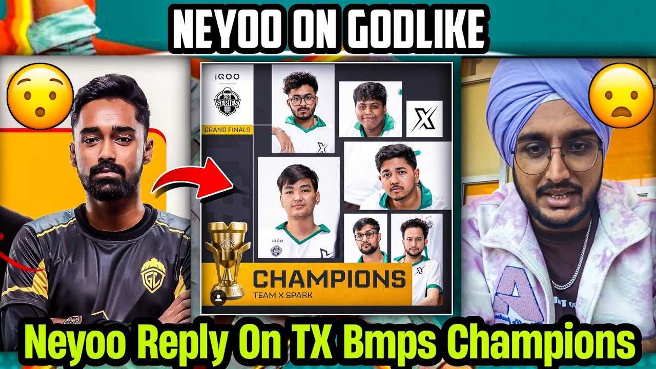 Neyoo React on Team Xspark Bmps Champions🏆🤗 Sardarji Reacted on TX ...