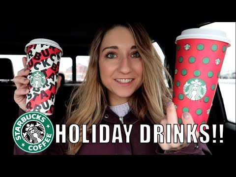 trying-starbucks-holiday-drinks-2019!