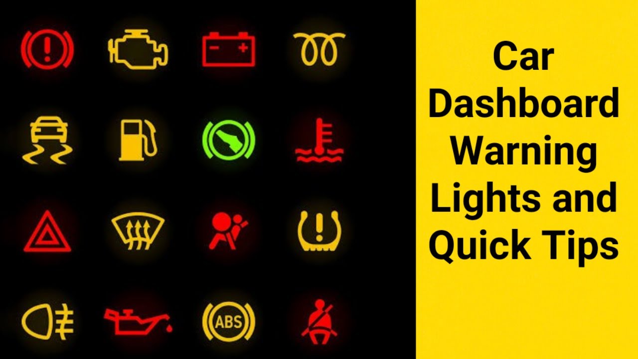 Warning Lights On Your Car's Dashboard, What Do They Mean (Explanation), Quick Tips