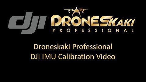 DJI IMU Calibration Video | Droneskaki Support