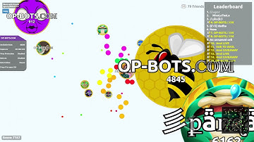 AGAR.IO SERVER TAKEOVER WITH BOTS #228 || OP-BOTS.COM