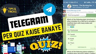 New Tricks| How to createQuiz on  telegram | telegram per quiz kaise Banaye💯🔥💫 screenshot 2