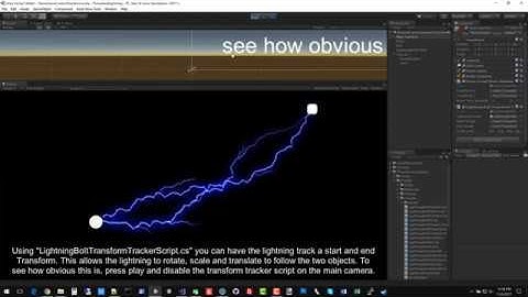 Procedural Lightning - Tracking a Start and End Transform