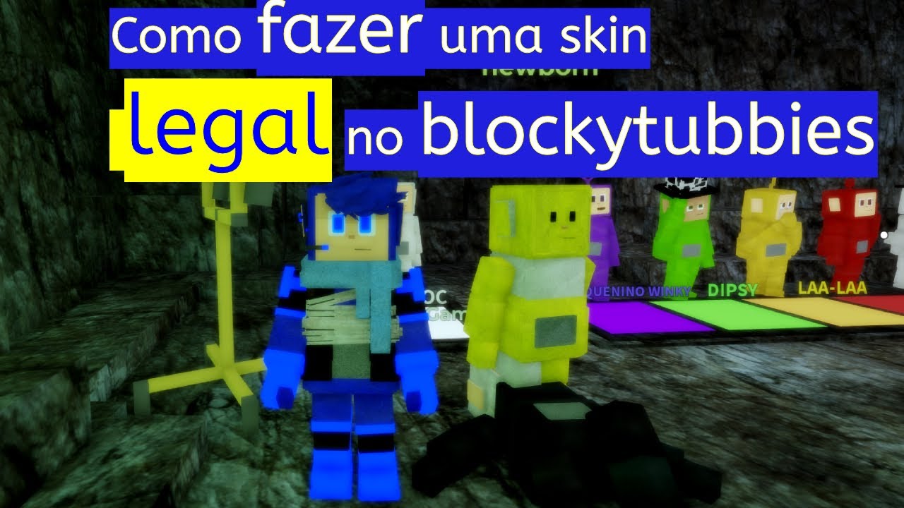 COMO FAZER UMA SKIN, blockytubbies roleplay jogo de papel - YouTube