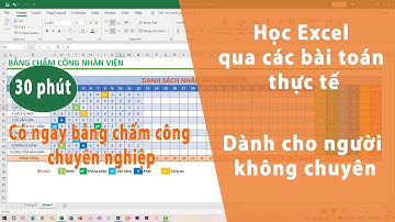 [Excel] Tạo bảng chấm công chuyên nghiệp với Microsoft Excel | KhoaiCodeTV