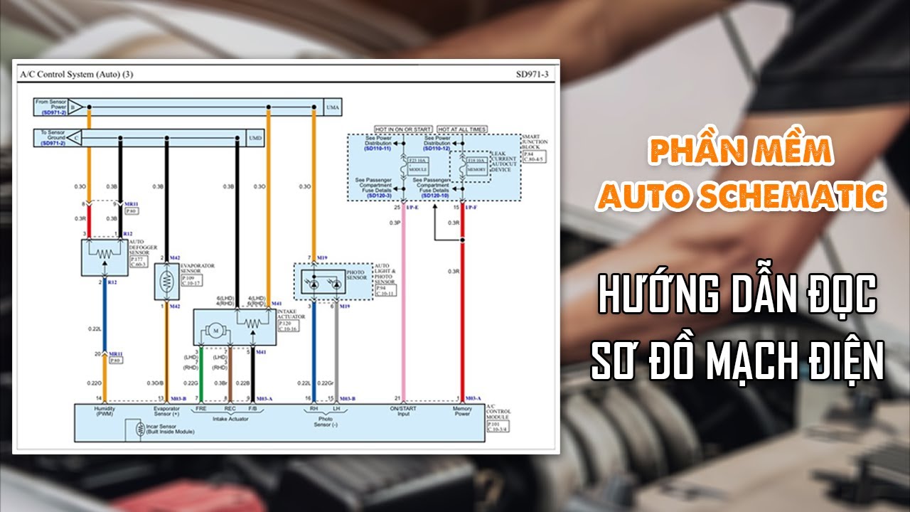 Hướng dẫn đọc sơ đồ mạch điện trên phần mềm Auto Schematic OBD Việt