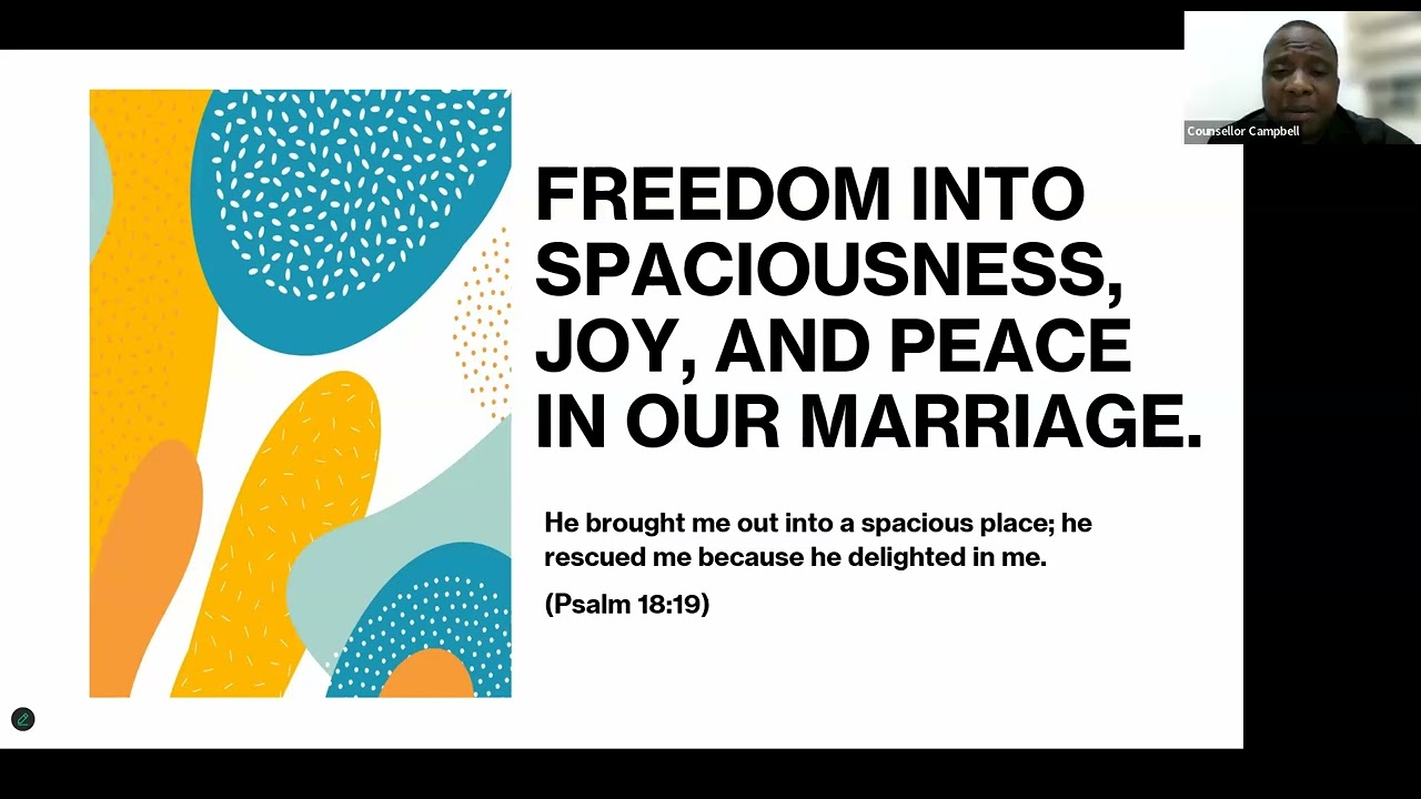 Marriage: FREEDOM INTO SPACIOUSNESS, JOY, AND PEACE IN OUR MARRIAGE