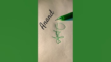 Anand Name Sign.........✍️