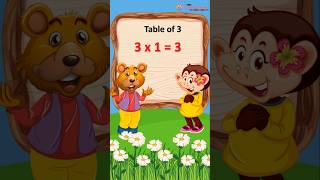 Multiplication table of 3 | Math tables song | Rhythmic table of 3