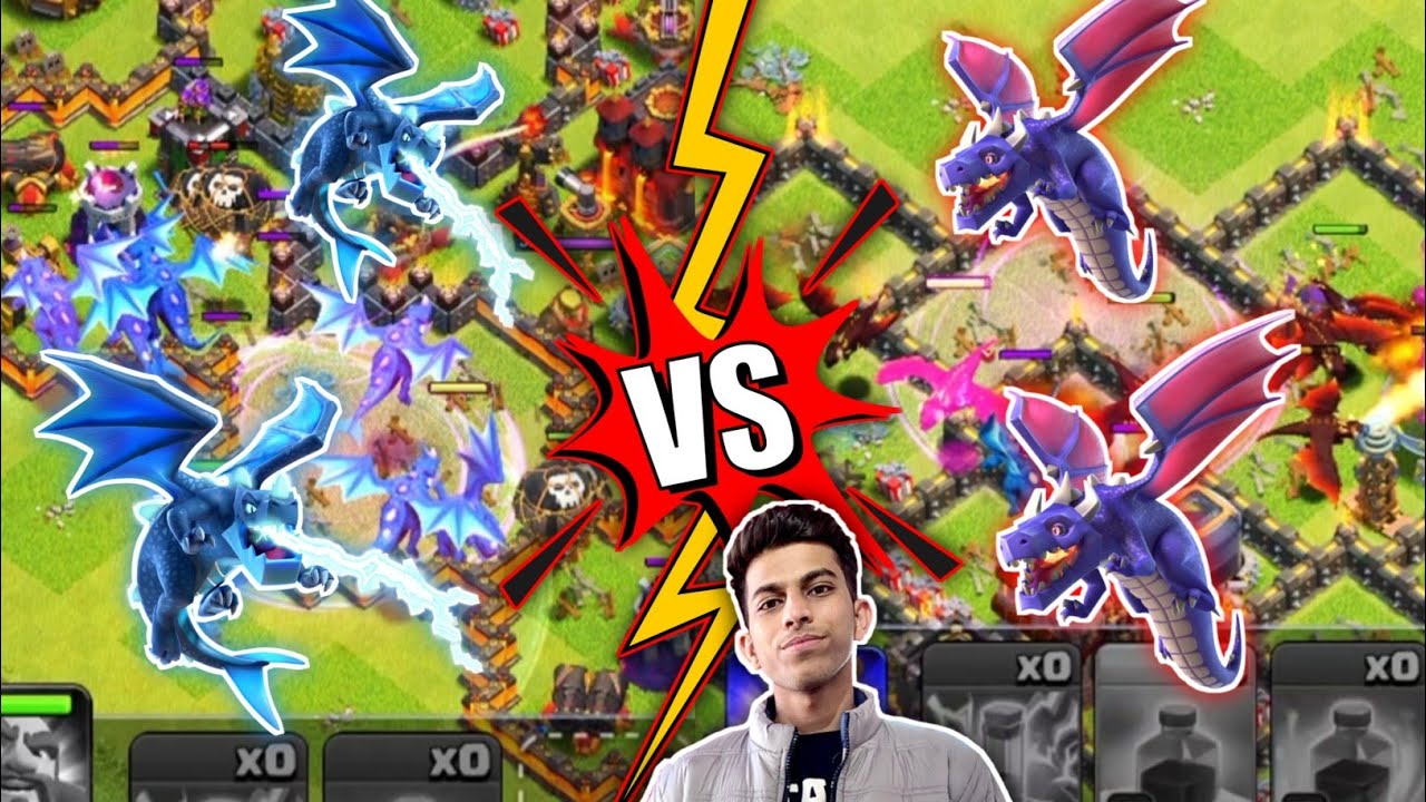 Electro Dragon vs Dragon Who is Best Clash of Clans Mr.TanviR