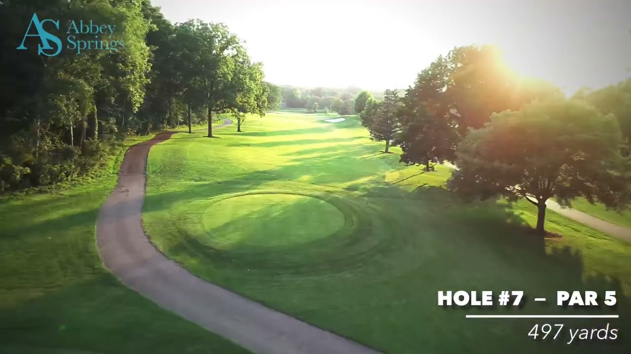 Hole 7 Flyover at Abbey Springs YouTube