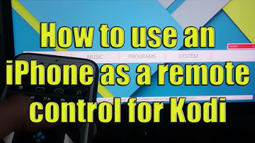 How to use an iPhone as a remote control for Kodi on PC