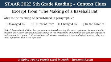 2022 STAAR Reading ~ 5th Grade (Context Clues) Part 2
