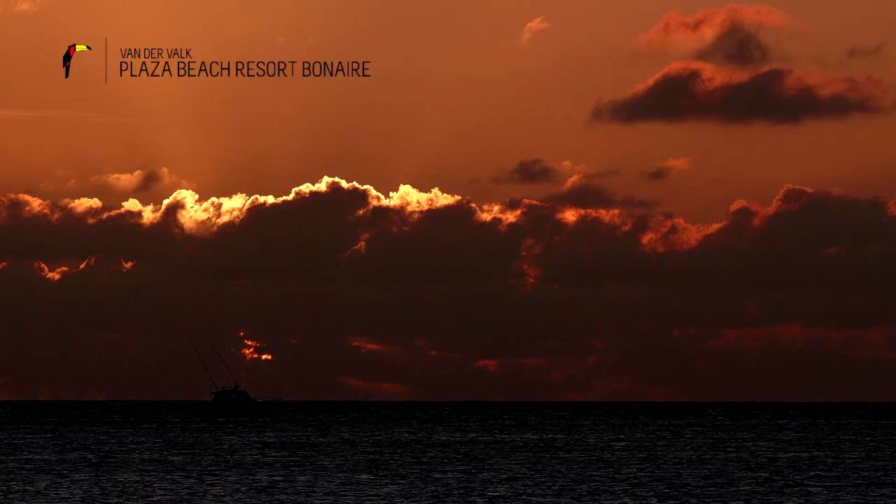 diving board Plaza Beach Resort Bonaire 15 seconds Sunset