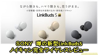 ＳＯＮＹ　新型ワイヤレスノイズキャンセリングステレオヘッドセット　LinkBuds S（WF-LS900N）レビュー！