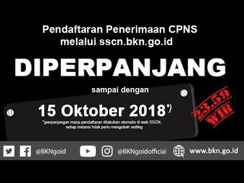 Pendaftaran CPNS Diperpanjang