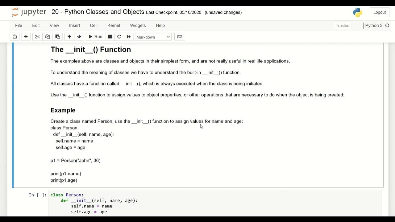 Python Exercise 20 Python Classes and Objects - YouTube