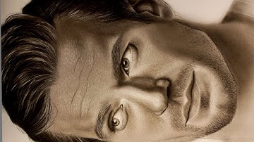 Full Henry Cavill Hyperrealistic Portrait in Charcoal – Complete Drawing Tutorial | Final Episode