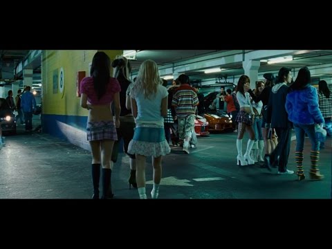Fast and Furious: Tokyo Drift - Parking garage scene. \