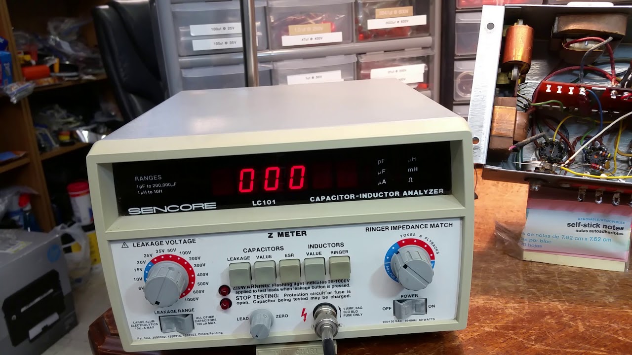 Using The SENCORE LC101 to Test A 1uf Capacitor in a Hammond AO28