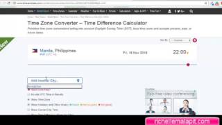 How to use timeanddate.com to convert timezone screenshot 2