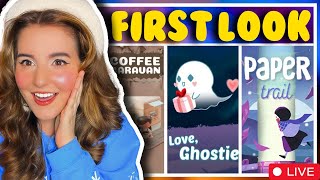 FIRST LOOK at BRAND NEW Cozy Games ☕✨ | Love Ghostie, Paper Trail, Coffee Caravan