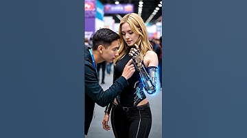 AI Robot Girl Meets Human 🤖✨ | Futuristic Expo Demo #ai #robotgirl #robotics