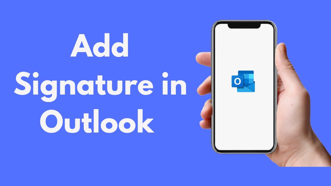 How To Add Signature In Outlook On IPhone 2021 YouTube