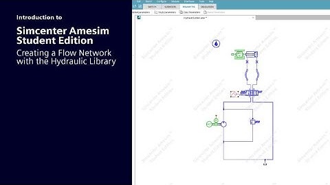 Simcenter Amesim Student Edition | An introduction to the hydraulic library #SimcenterStudentEdition