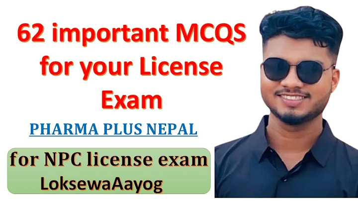 #video 62 Most Important MCQs for Nepal #Pharmacy Council License Exam | Pharmacy MCQS by S ~ Patel