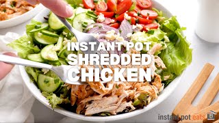 INSTANT POT SHREDDED CHICKEN | Easy, Healthy, Meal Prep