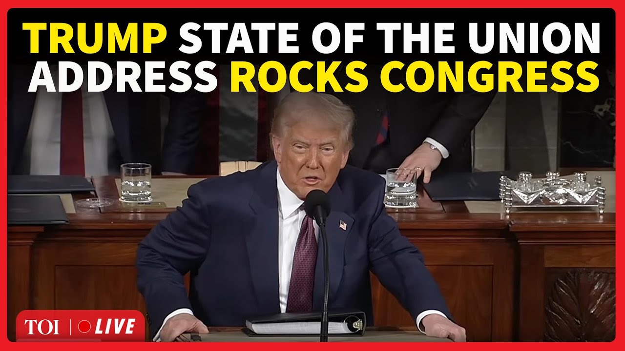 Trump LIVE: Chaos During Trump Address To Congress; Sloganeering, Heckling Disrupt Speech | SOTU